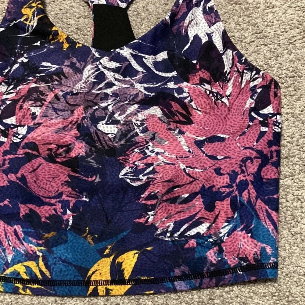 Kyodan long line racerback sports bra cropped top XS